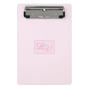 Mooie zachte roze en roze tinten mini klembord