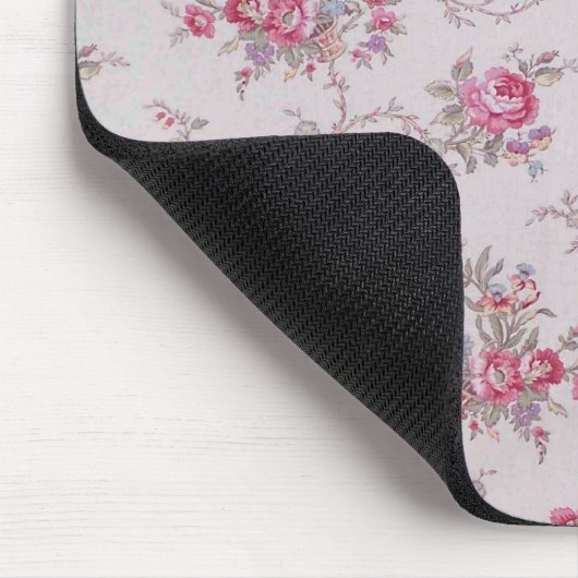 Mooie zachte  rozen en bladeren muismat (Hoek)