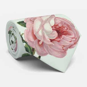 Mooie zachte rozen en bladeren stropdas