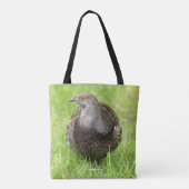 Mooie zalige Grouse in de gras Tote Bag (Achterkant)