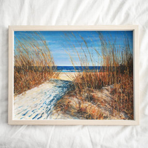 Mooie zand Dunes Beach Fine Art-afdrukken Poster