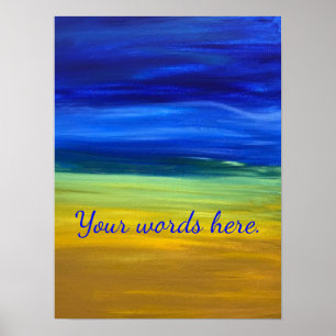 Mooie Zand Lucht Schildering Jouw Woorden Posters
