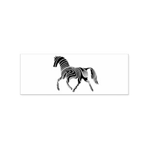 Mooie Zebra Horse Thunder_Cove Rubberstempel