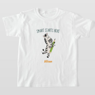 Mooie zebra kinder T-shirt