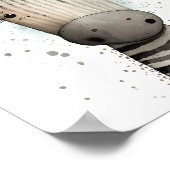 Mooie zebraprint poster (Hoek)