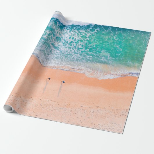 Mooie Zee Beach Cadeaupapier (Uitgerold)