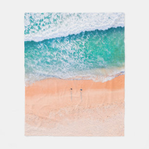 Mooie Zee Beach Fleece Deken