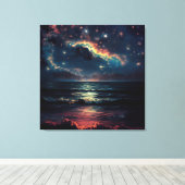 Mooie Zee Canvas Art Afdruk (Insitu (Houten vloer))