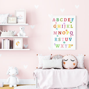 Mooie Zee Dieren Alfabet Peuter Kinderen Poster