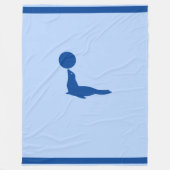 Mooie Zee, leeuw en bal Fleece Deken (Voorkant)