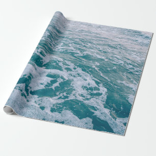 Mooie zee marmergolven texturehipster, backgrou cadeaupapier