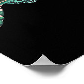 Mooie Zee Turtle Waterverf Poster (Hoek)