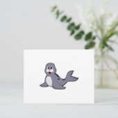 Mooie Zeehond Briefkaart (Staand voorkant)