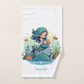 Mooie Zeemeermin Kinder Bad Handdoek (Handdoek)
