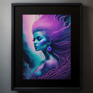 Mooie zeemeermin poster