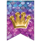 Mooie Zeemeermin Verjaardagsballon Folie Letters Vlaggetjes (Eerste vlag)