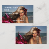 Mooie zeemeermin visitekaartje (Voorkant / Achterkant)