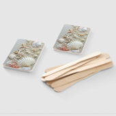 Mooie zeeschelpen zeesterren parels strand handwaaier (Niet-gemonteerd)