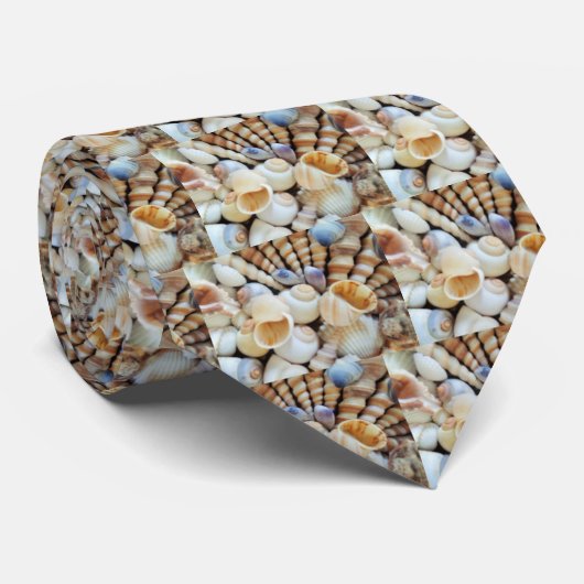 Mooie zeeschelpen, zomer, strand, schelpen stropdas (Opgerold)