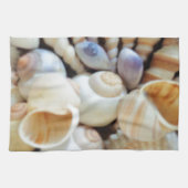 Mooie zeeschelpen, zomer, strand, schelpen theedoek (Horizontaal)