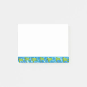 Mooie zeeschildpadden in het water post-it® notes