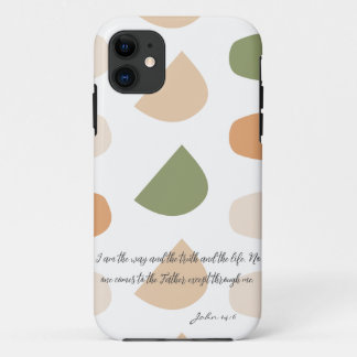 Mooie Zegeningen in Pastelkleurige Christelijke Kl iPhone 11 Hoesje