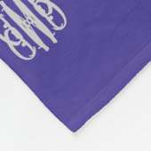 Mooie zilver en blauw fleece deken (Hoek)