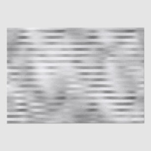 Mooie Zilveren Gestreepte Huwelijk  Tissuepapier