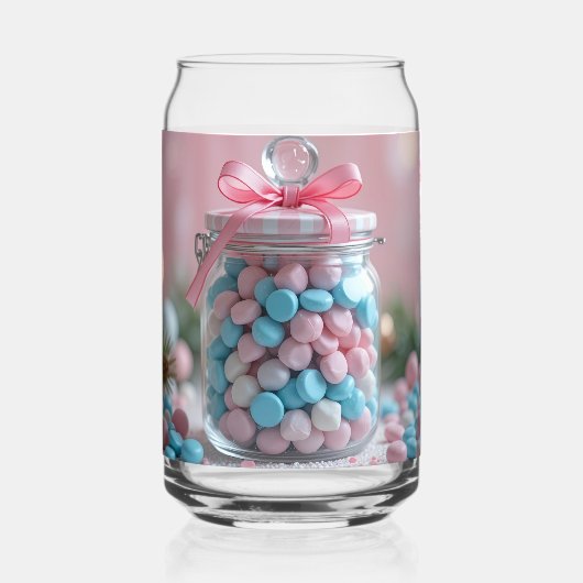 mooie zoete pot blikvorm glas (Voorkant)