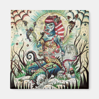 Mooie Zombie pin-up meisje magneet. Magneet