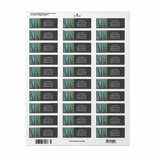 Mooie zomer Birch Etiket (Full Sheet)