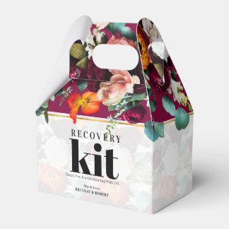 Mooie zomer bloemen herstel kit bedankdoosjes