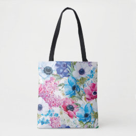 Mooie zomer bloemenpatroon | Tote bag