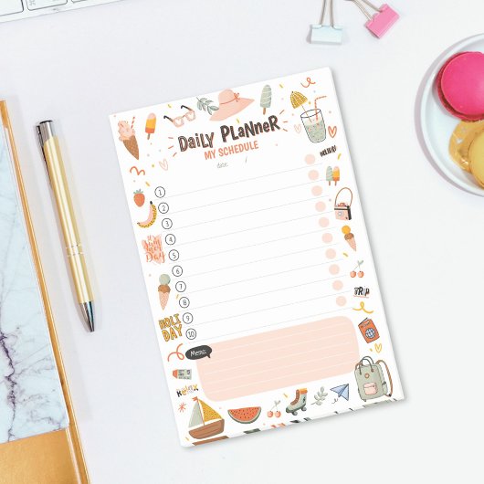 Mooie Zomer Illustratie Dag Planner Post-it® Notes