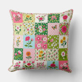 Mooie zomer patchwork kussen. kussen (Voorkant)