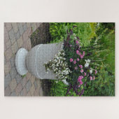 Mooie zomerbloemplanter legpuzzel (Horizontaal)