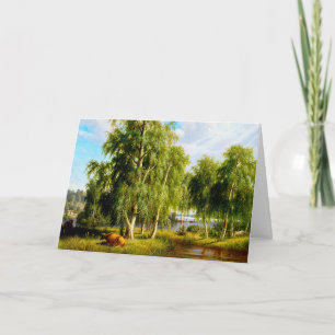 Mooie zomerdag blanco briefkaart