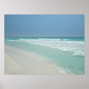 Mooie zomerdag op het strand poster