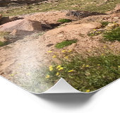 Mooie zomerochtend boven de boomgrens foto afdruk (Hoek)