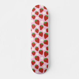 Mooie zomerse aardbeienpatroon skateboard