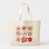 Mooie, zomerse en roze canvas tassen (Voorkant)