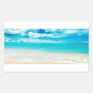 Mooie zomervakantie rechthoekige sticker