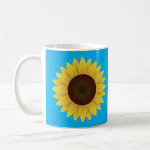 Mooie zomerzonnebloem koffiemok