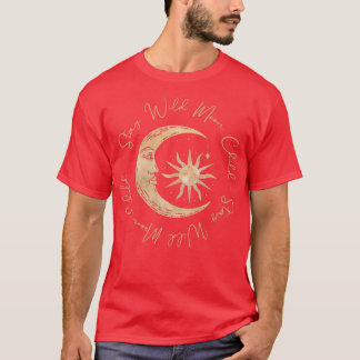 Mooie zon en Moon Celestial Boho T-shirt