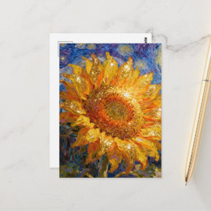 Mooie Zonnebloem Briefkaart