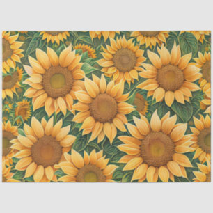 Mooie zonnebloem Collectie Tissuepapier