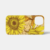 Mooie Zonnebloem geïnspireerde Slim Fit iPhone Cas iPhone Hoesje (Achterkant horizontaal)