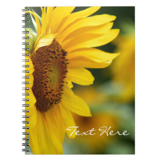 Mooie zonnebloem notitieboek
