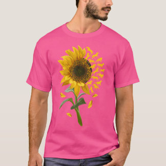 Mooie Zonnebloem Paardenrace Bloem T-shirt