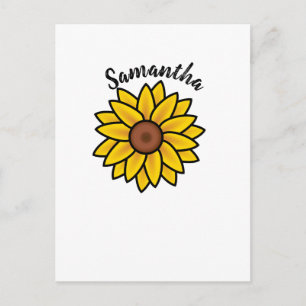 Mooie Zonnebloem Persoonlijk Briefkaart